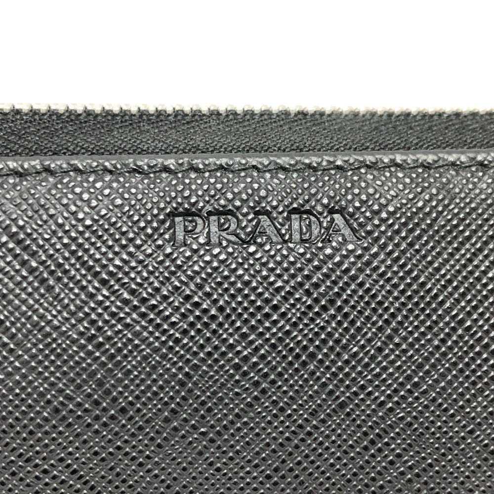 PRADA Long Wallet Purse 2ML317 Safiano leather black logo