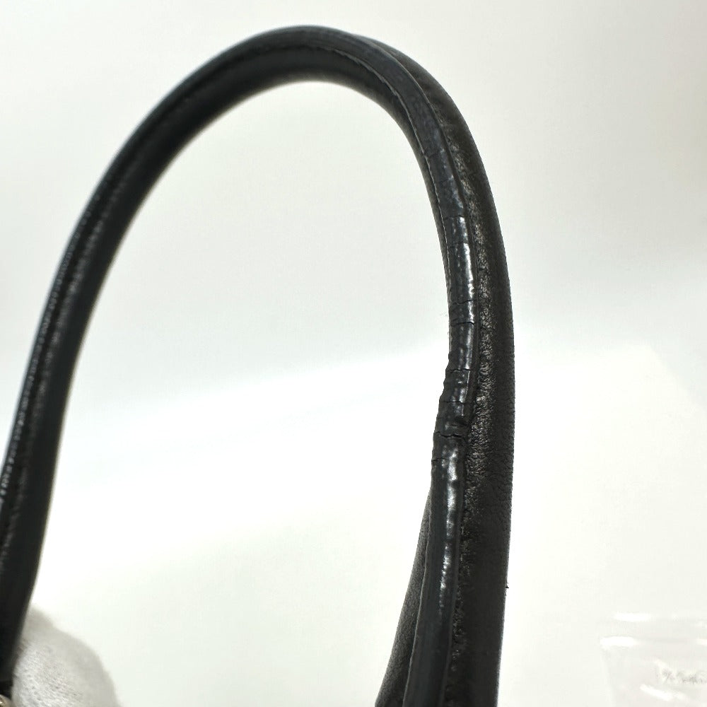 PRADA Handbag Nylon / leather black Evening bear