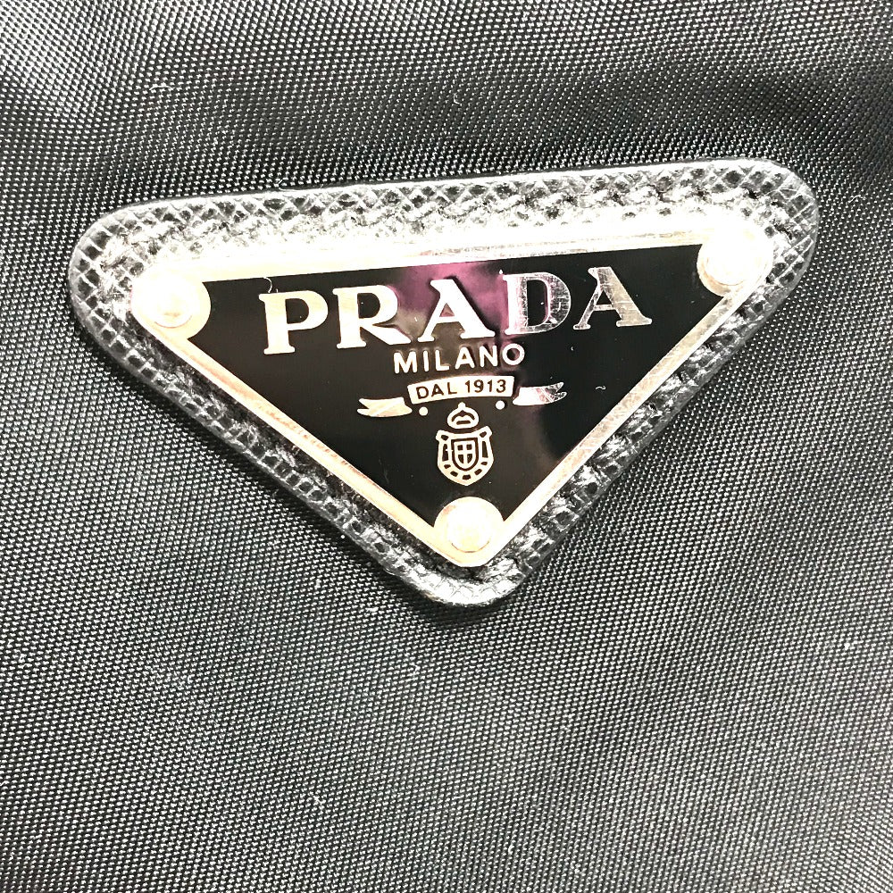 PRADA Shoulder Bag 2VH053 Nylon / leather black Triangle logo
