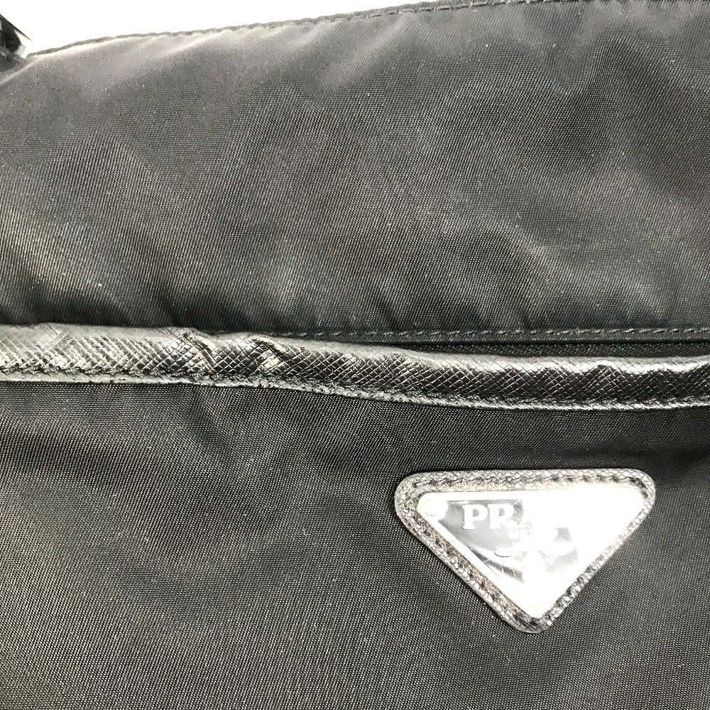 PRADA Shoulder Bag 2VH053 Nylon / leather black Triangle logo