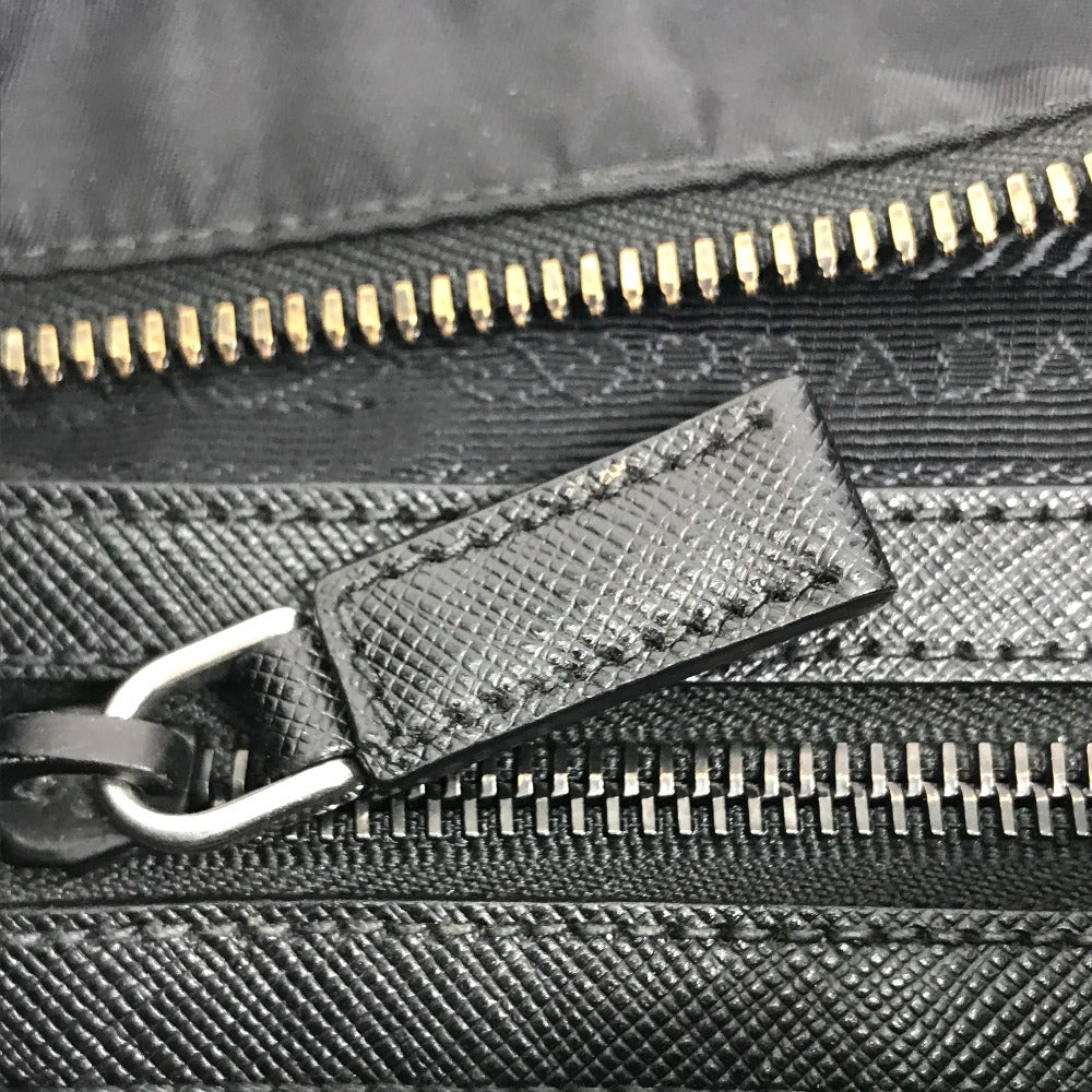 PRADA Shoulder Bag 2VH053 Nylon / leather black Triangle logo