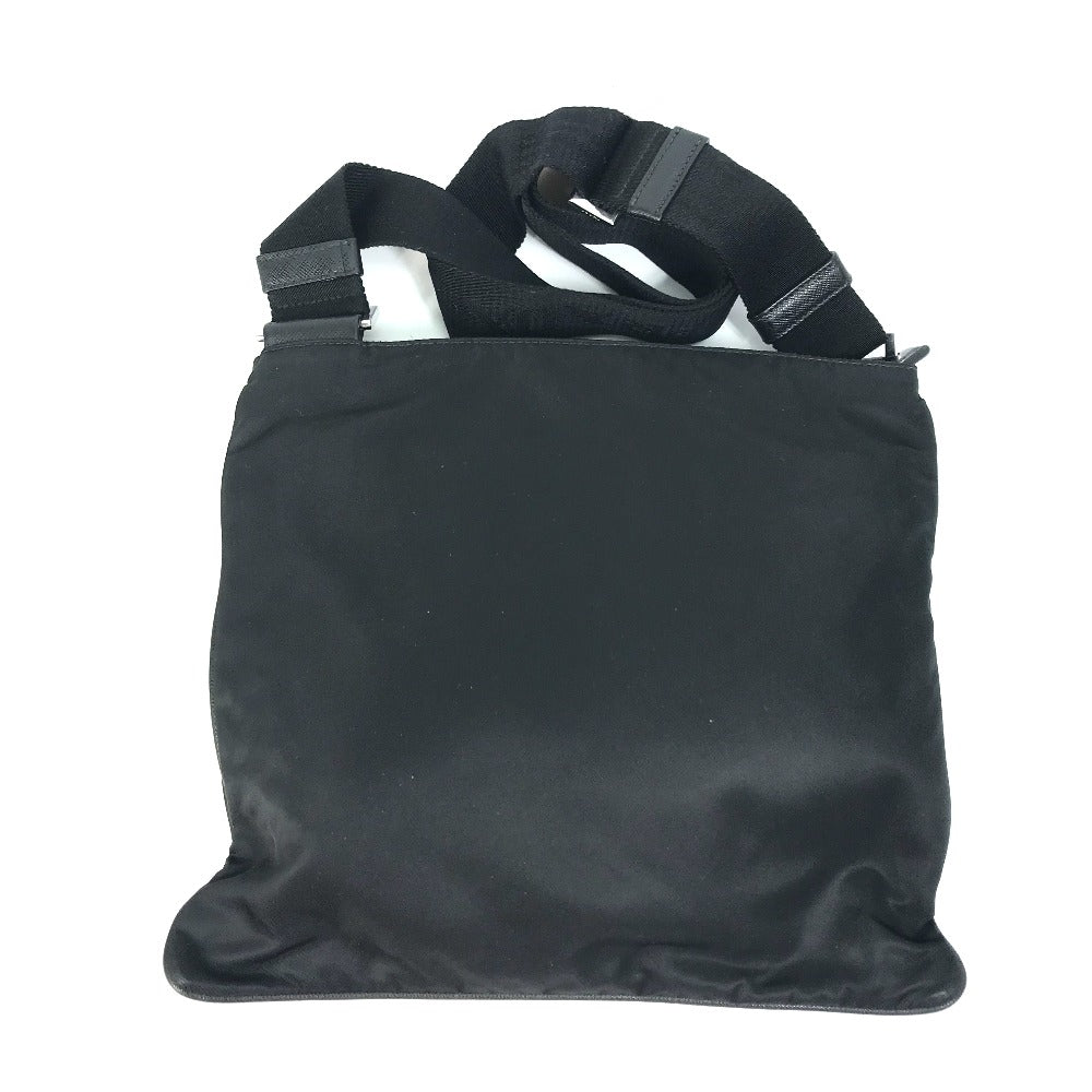 PRADA Shoulder Bag 2VH053 Nylon / leather black Triangle logo