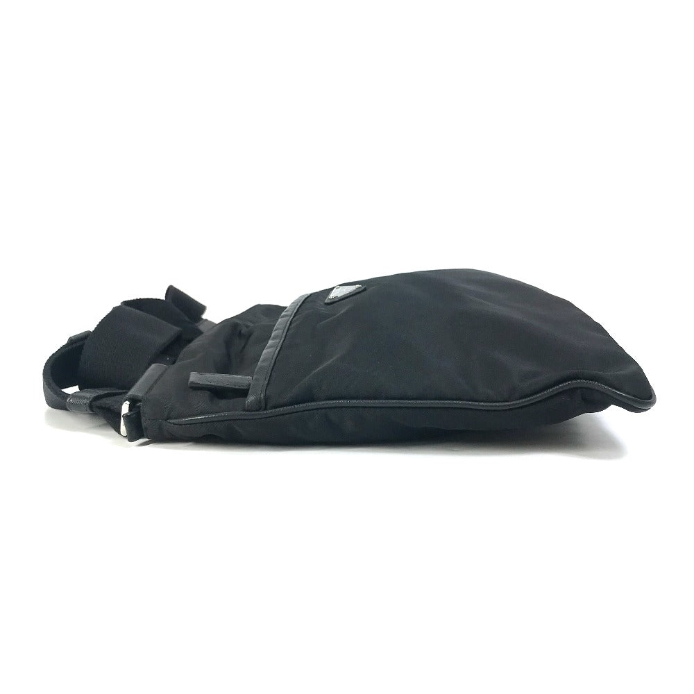 PRADA Shoulder Bag 2VH053 Nylon / leather black Triangle logo