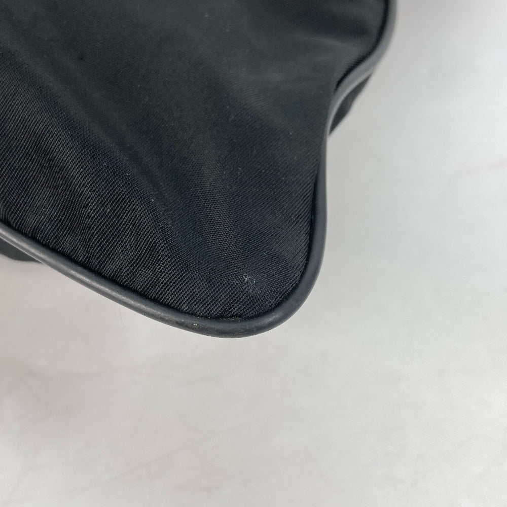 PRADA Shoulder Bag Nylon black Crossbody pochette bag Triangle logo plate