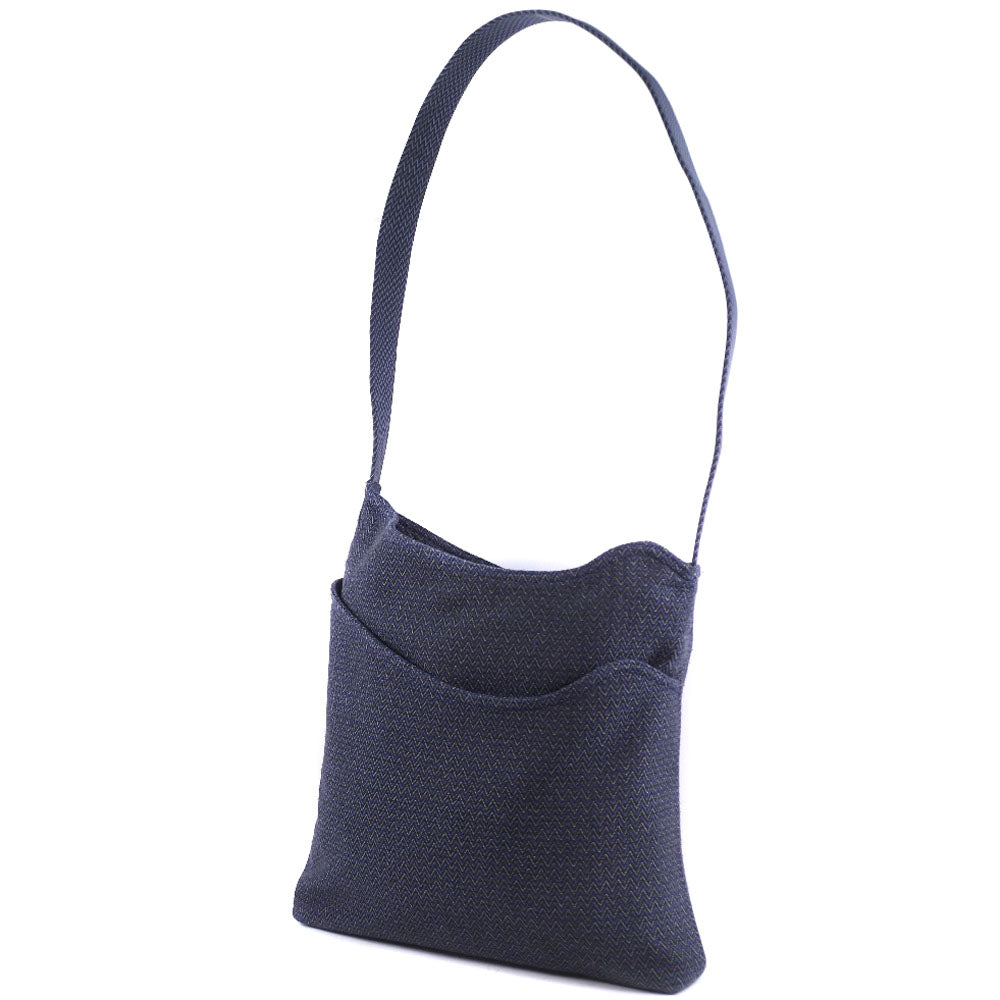 HERMES Shoulder Bag canvas Blue Sac Depansage unisex(Unisex) Used Authentic