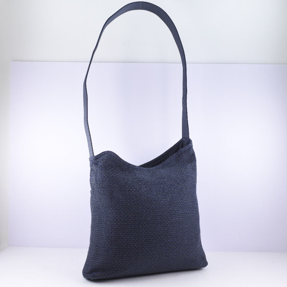 HERMES Shoulder Bag canvas Blue Sac Depansage unisex(Unisex) Used Authentic