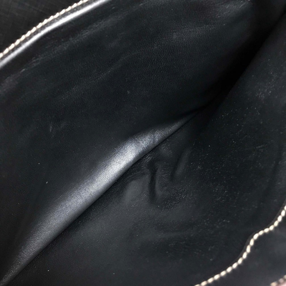 PRADA Clutch bag VR074C leather black Safiano Bijou x studs