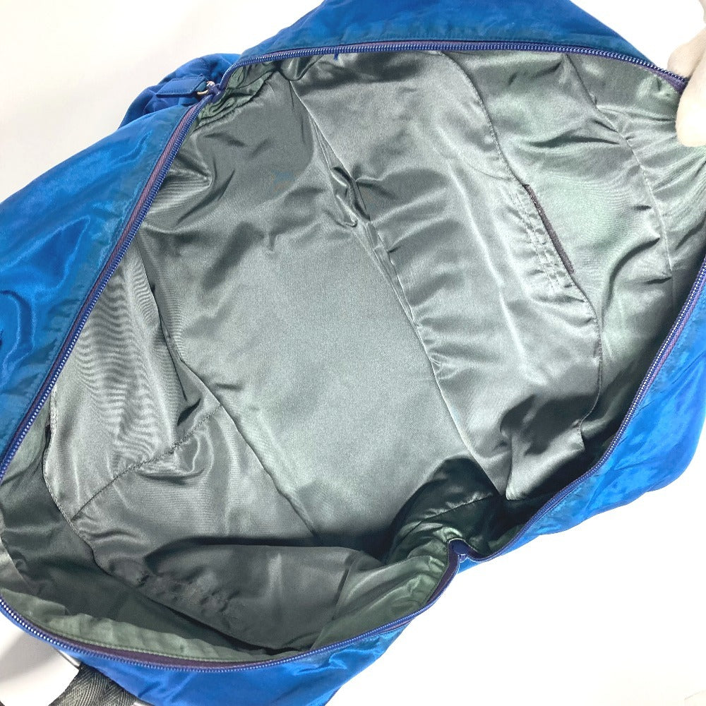 PRADA Boston Duffel bag V300 Nylon blue Sports logo