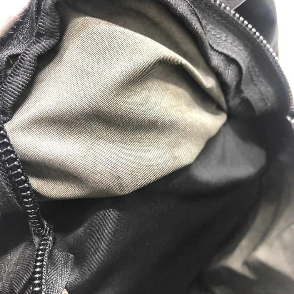 PRADA Backpack V130 Nylon black Double pocket