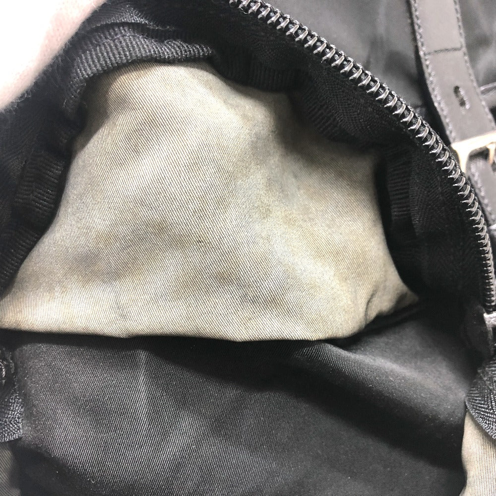 PRADA Backpack V130 Nylon black Double pocket