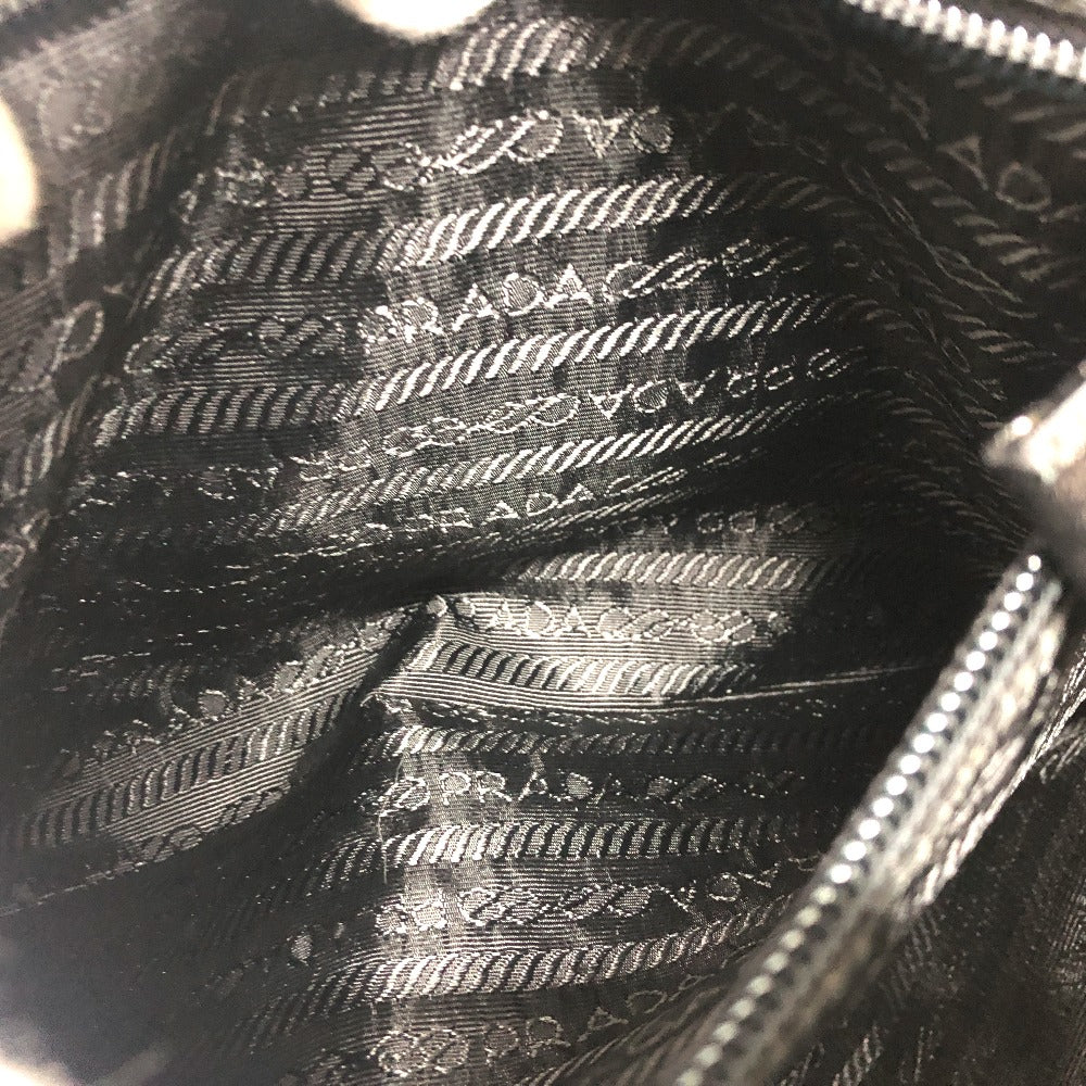 PRADA Backpack V130 Nylon black Double pocket