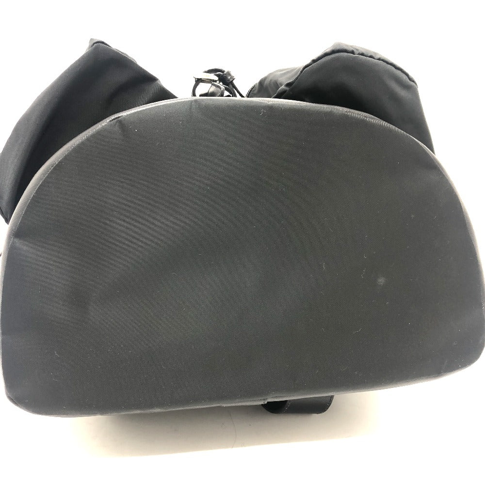 PRADA Backpack V130 Nylon black Double pocket