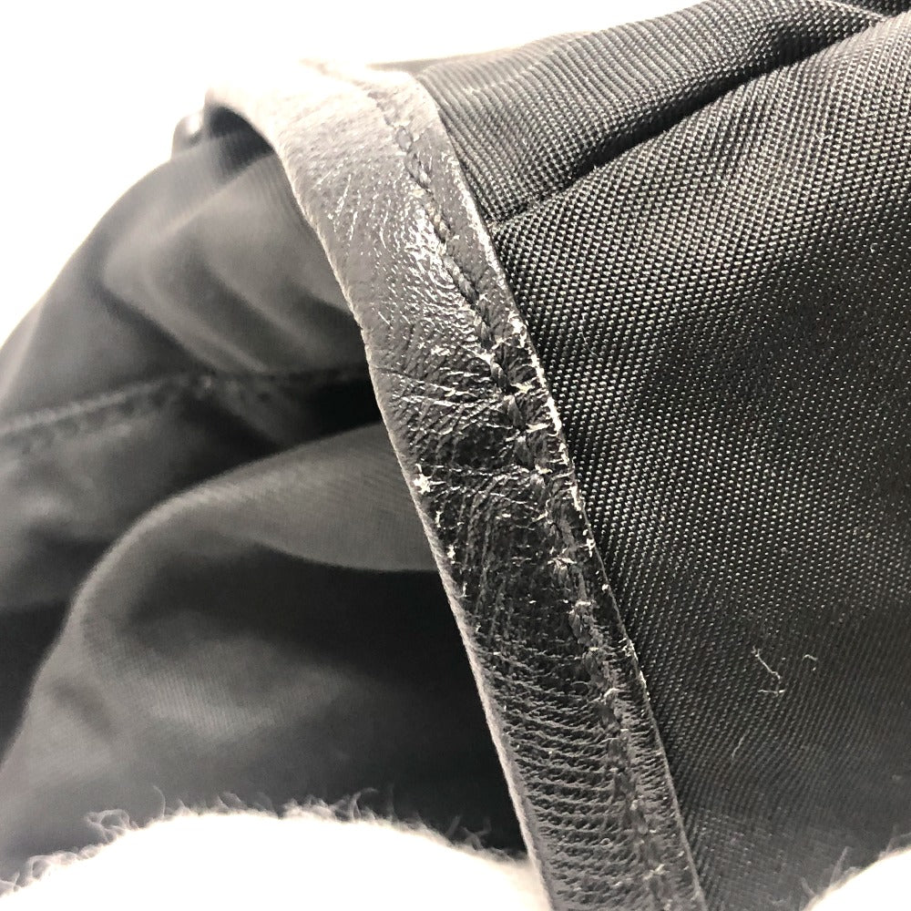 PRADA Backpack V130 Nylon black Double pocket