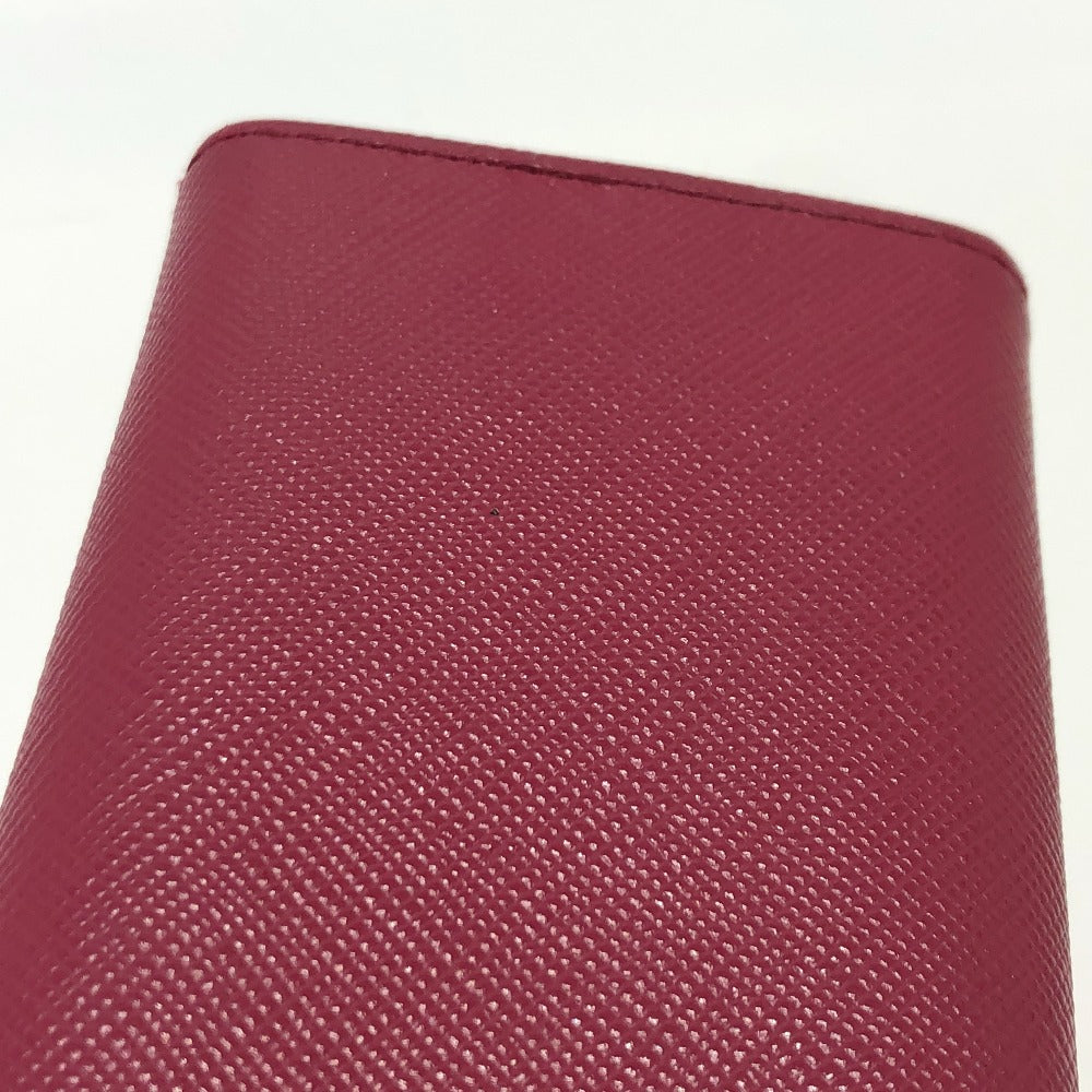 PRADA Key case Key holder 1M0223 Safiano leather pink logo Women Used Authentic