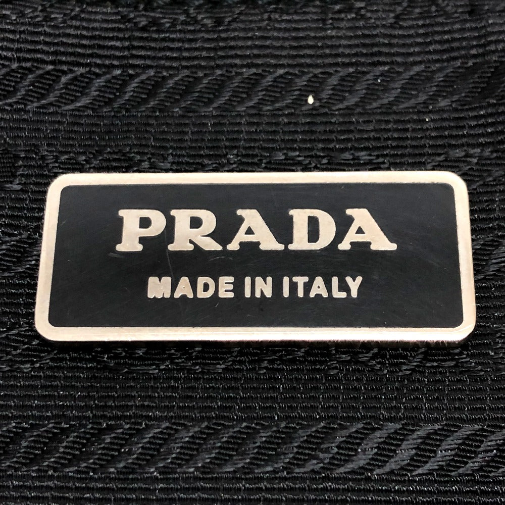 PRADA Shoulder Bag V166 Nylon / leather black
