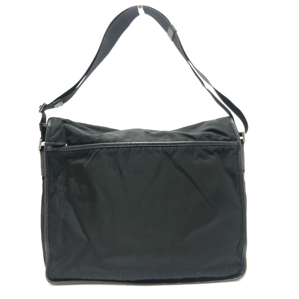 PRADA Shoulder Bag V166 Nylon / leather black