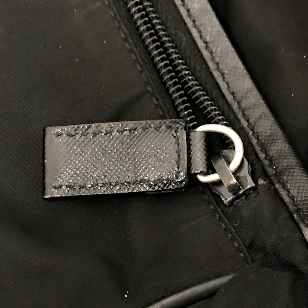 PRADA Shoulder Bag V166 Nylon / leather black