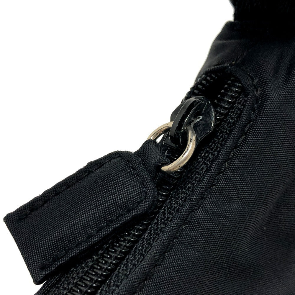 PRADA Handbag MV515 Nylon black Triangular plate