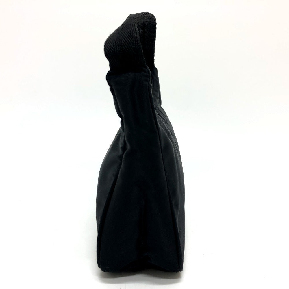 PRADA Handbag MV515 Nylon black Triangular plate
