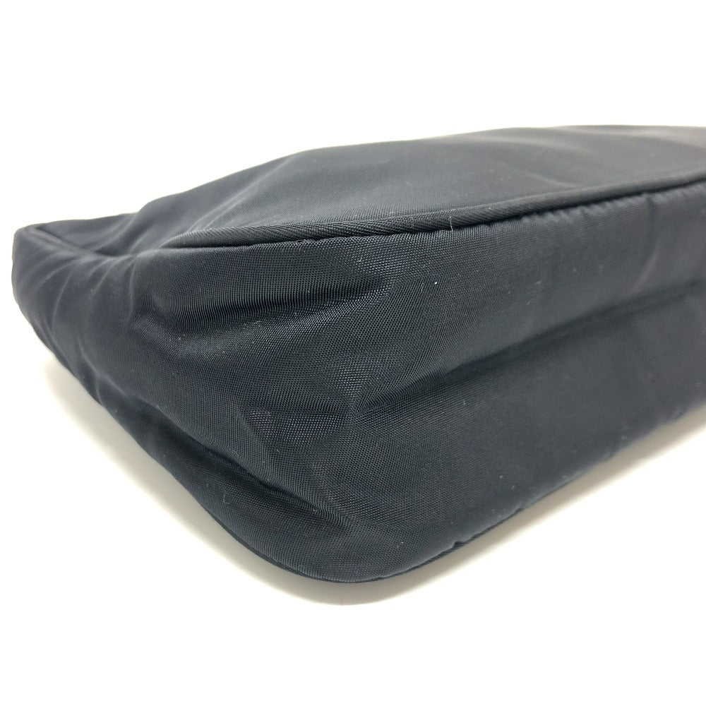 PRADA Handbag MV515 Nylon black Triangular plate