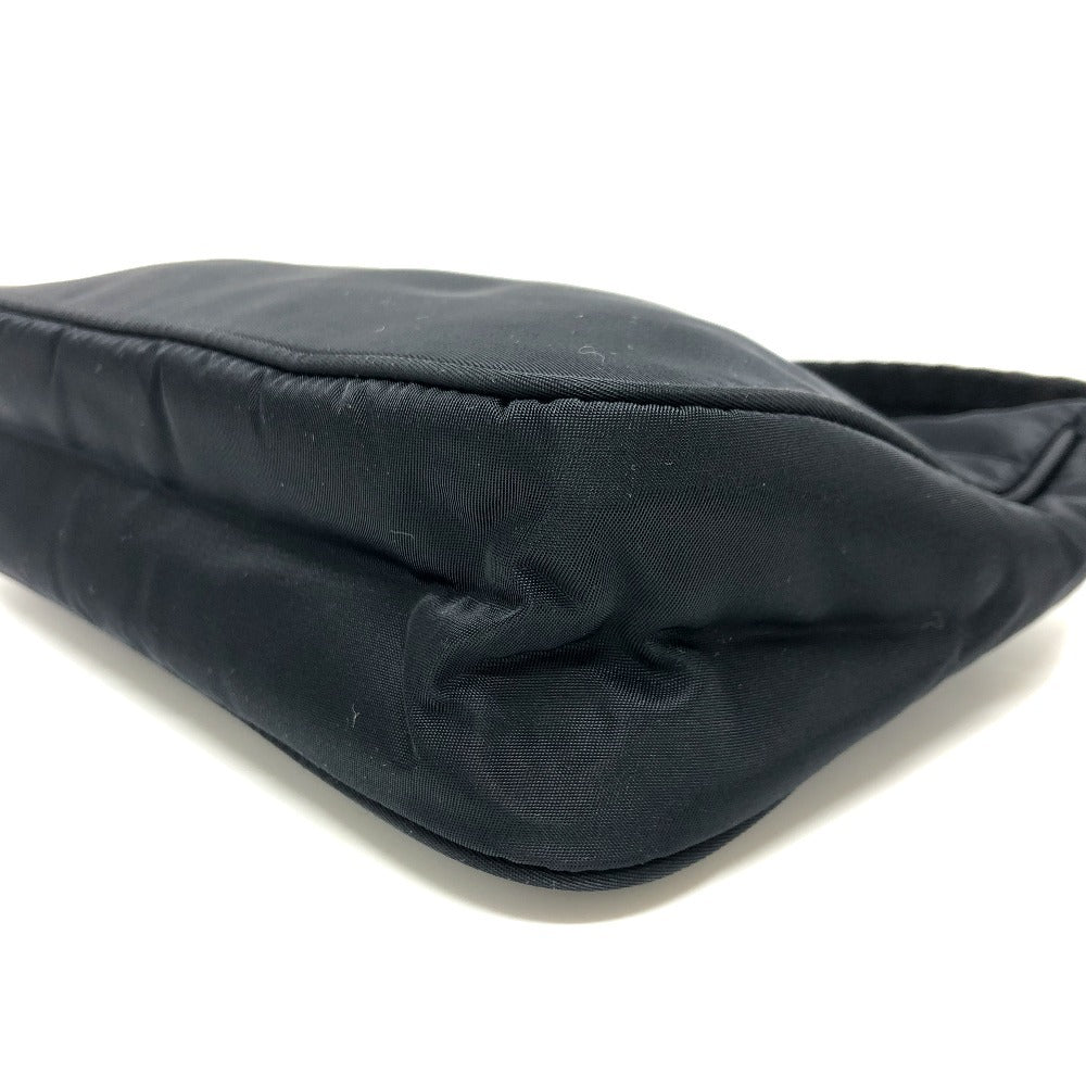 PRADA Handbag MV515 Nylon black Triangular plate