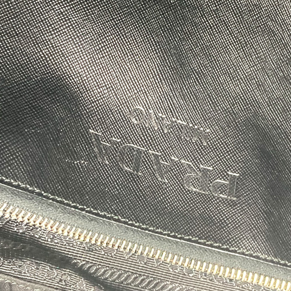 PRADA Tote Bag Nylon / leather black Skull logo
