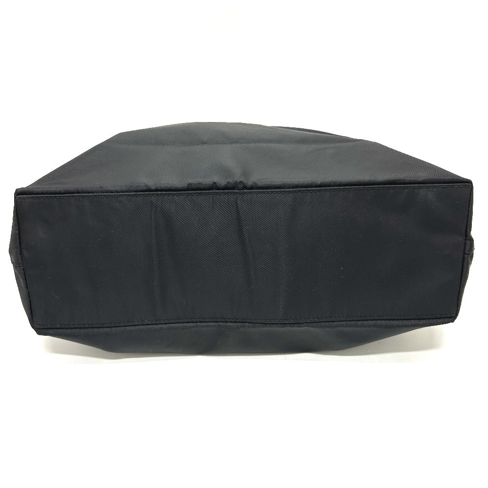 PRADA Tote Bag Nylon black Triangular plate