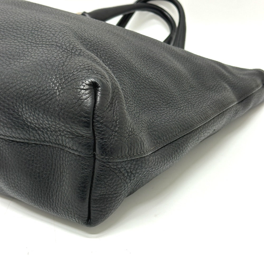 PRADA Tote Bag BN2522 leather black logo