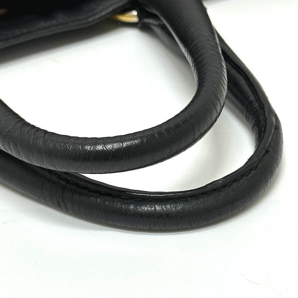 PRADA Tote Bag BN2522 leather black logo