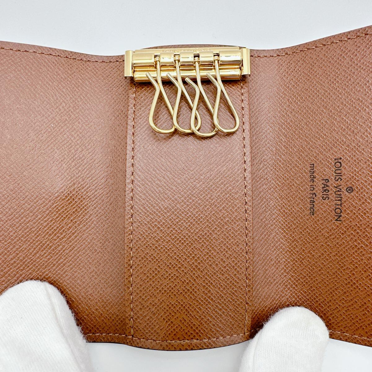 LOUIS VUITTON Key case Key holder M69517 Monogram canvas Brown Monogram Multicles4
