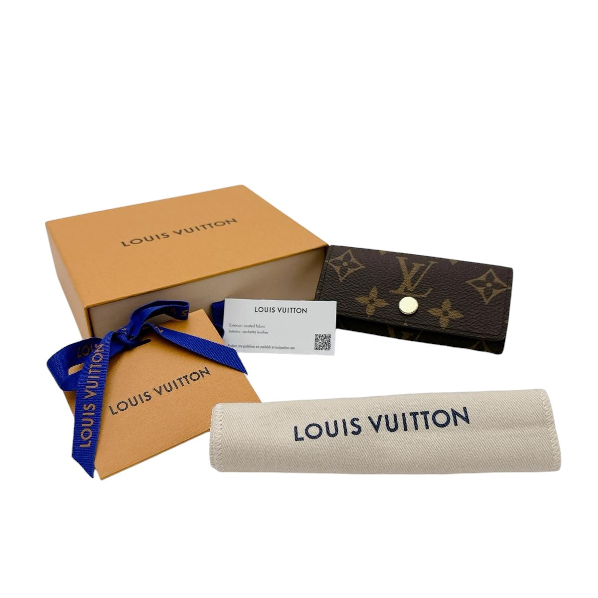 LOUIS VUITTON Key case Key holder M69517 Monogram canvas Brown Monogram Multicles4