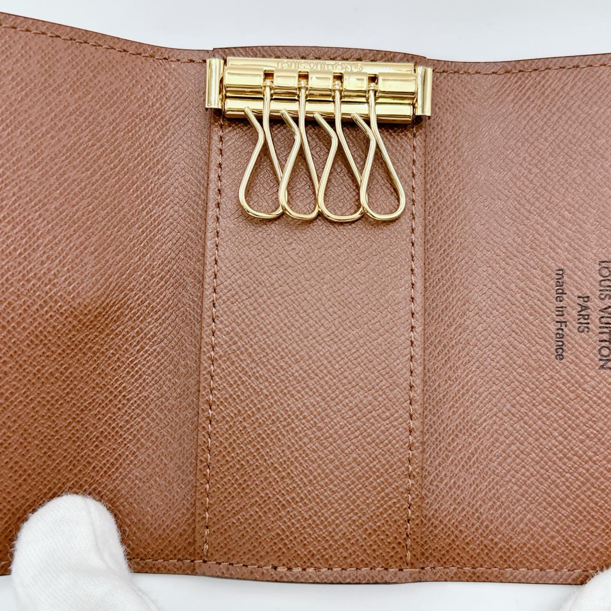 LOUIS VUITTON Key case Key holder M69517 Monogram canvas Brown Monogram Multicles4