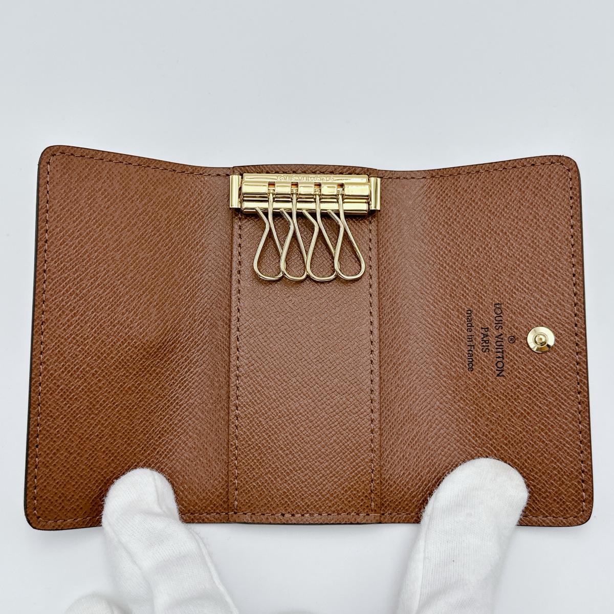 LOUIS VUITTON Key case Key holder M69517 Monogram canvas Brown Monogram Multicles4