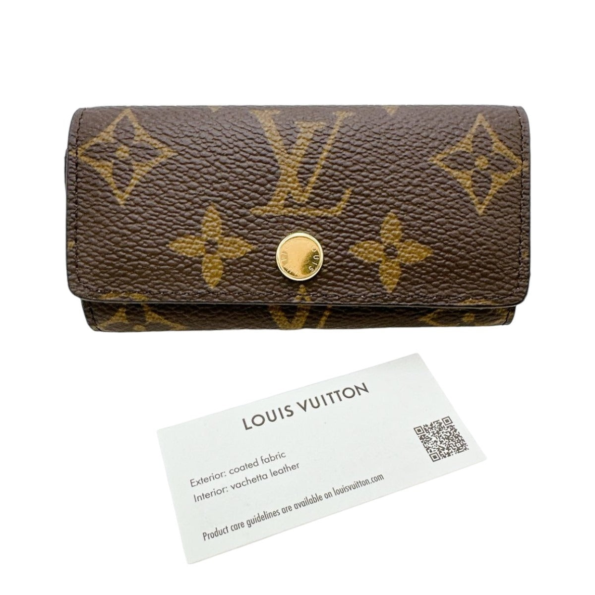LOUIS VUITTON Key case Key holder M81938 Monogram canvas Brown Monogram Multicles4
