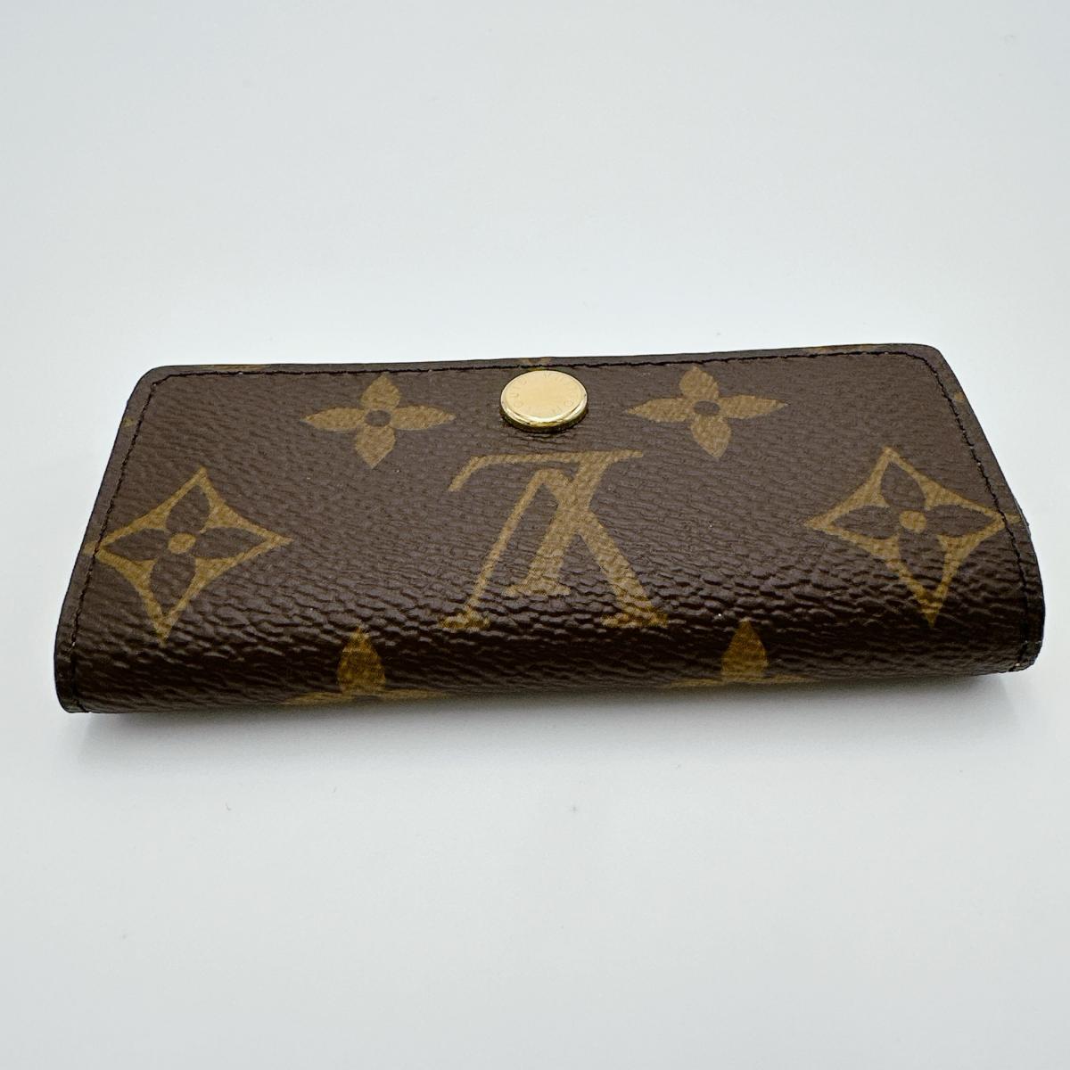 LOUIS VUITTON Key case Key holder M81938 Monogram canvas Brown Monogram Multicles4