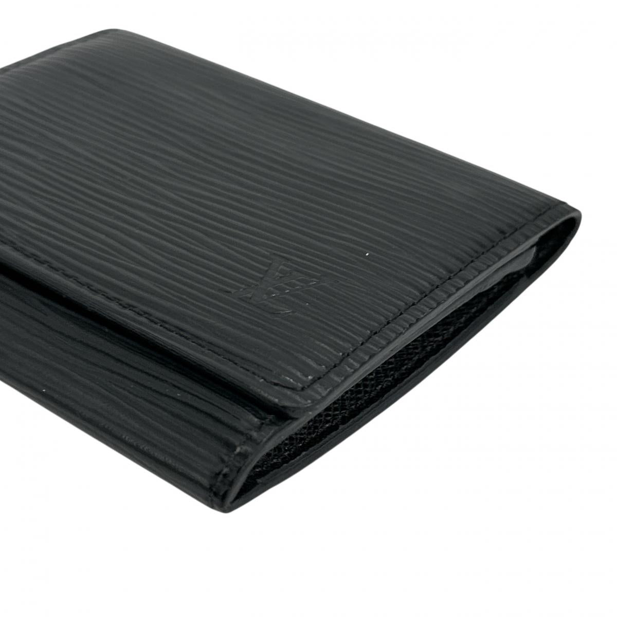 LOUIS VUITTON Card Case M56582 Epi Leather black Epi Anvelop Cult de Visit