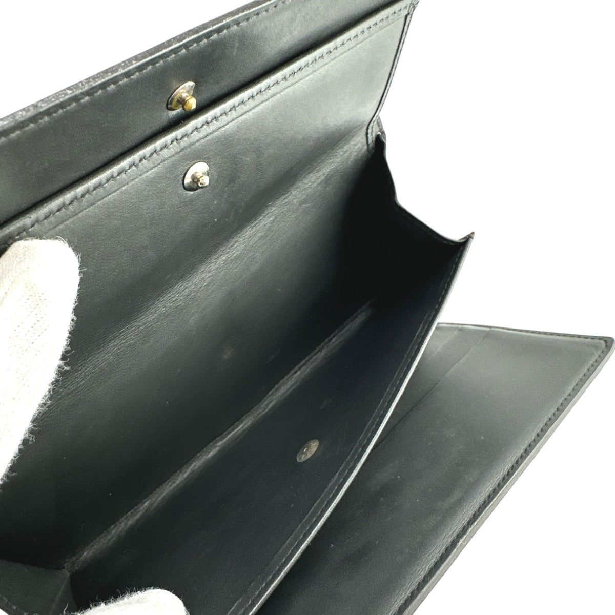LOUIS VUITTON Tri-fold wallet M65102 Monogram mat Noir Monogram Porfeuil