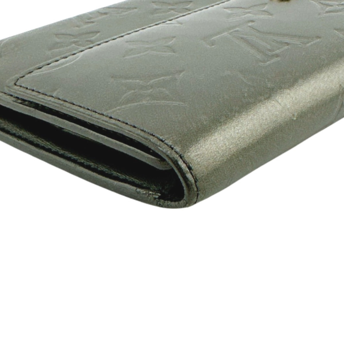 LOUIS VUITTON Tri-fold wallet M65102 Monogram mat Noir Monogram Porfeuil