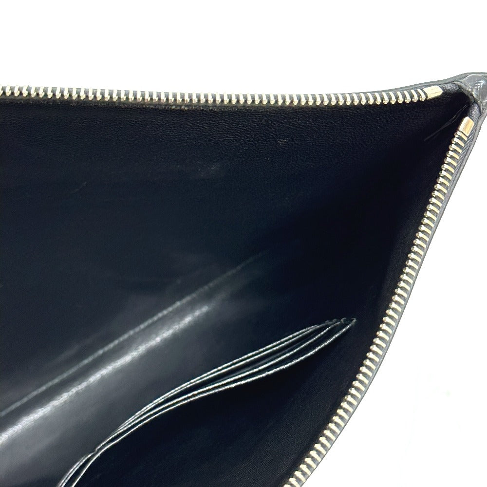 PRADA Clutch bag 2NG001 Safiano leather black logo rabbit