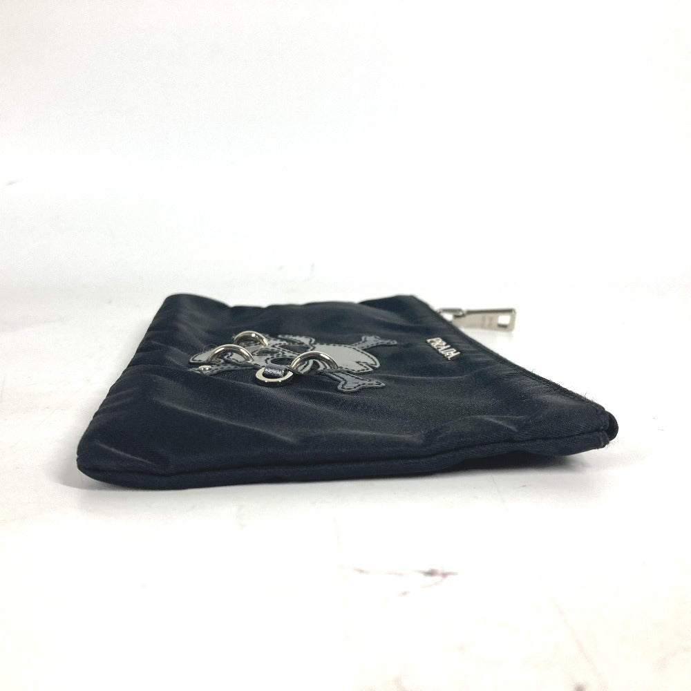 PRADA Pouch 2M1214 Nylon black Makeup pouch Cosmetics Pouch Skull skull