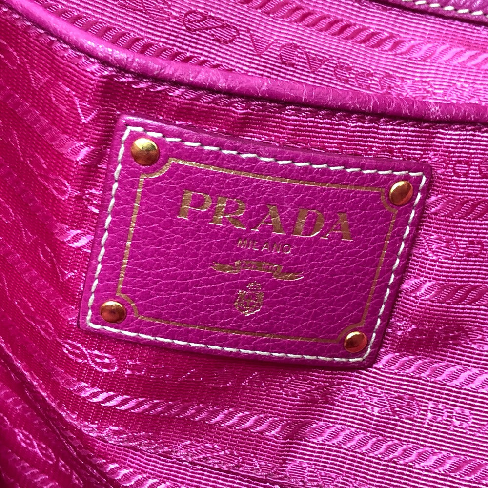 PRADA Tote Bag BR4634 Nylon / leather pink Gojaguard