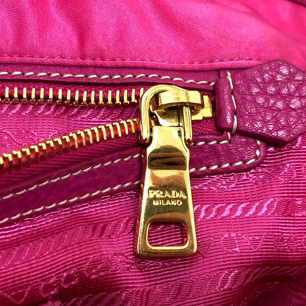 PRADA Tote Bag BR4634 Nylon / leather pink Gojaguard