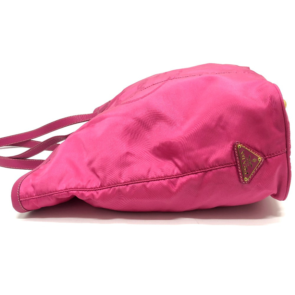 PRADA Tote Bag BR4634 Nylon / leather pink Gojaguard