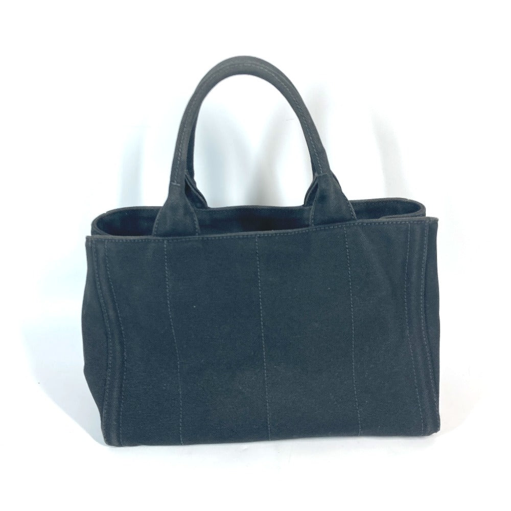 PRADA Tote Bag 1BG439 canvas black Crossbody Canapa S with Stones