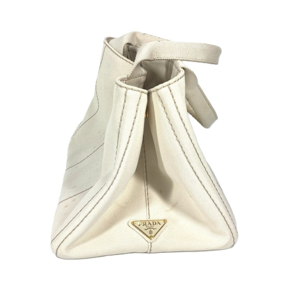 PRADA Tote Bag BN1877 canvas White type Canapa