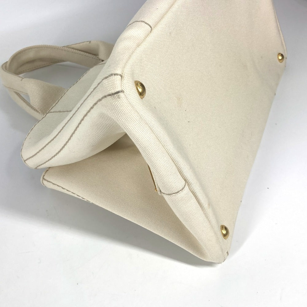 PRADA Tote Bag BN1877 canvas White type Canapa