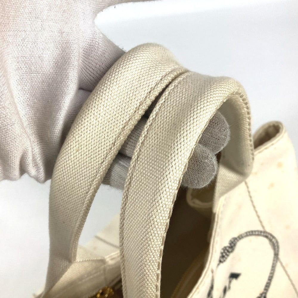 PRADA Tote Bag BN1877 canvas White type Canapa
