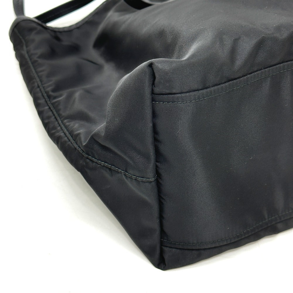 PRADA Tote Bag 1BG065 Nylon, Velour black Kaye trompe l'oeil