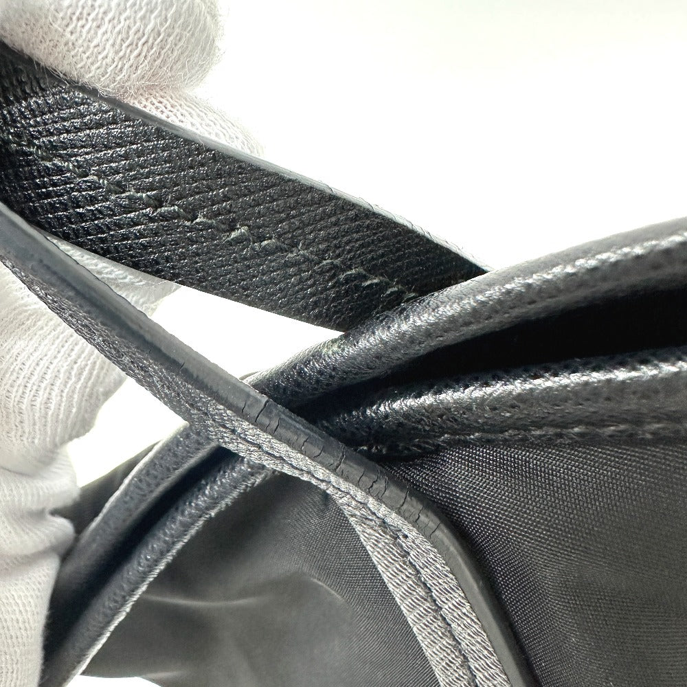 PRADA Tote Bag 1BG065 Nylon, Velour black Kaye trompe l'oeil