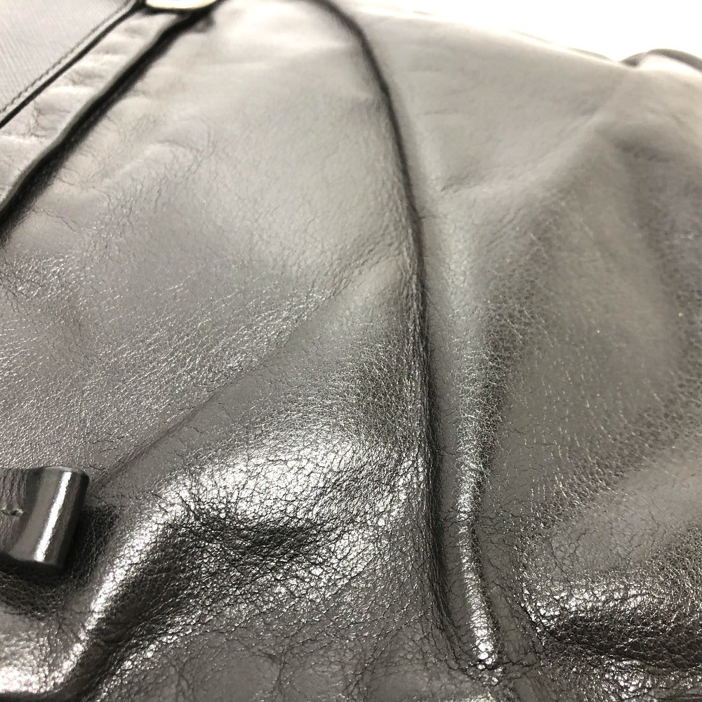 PRADA Shoulder Bag 2VH022 leather black Messenger